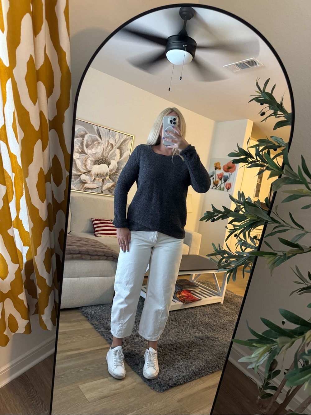 Madewell Dark Charcoal Crewneck Sweater